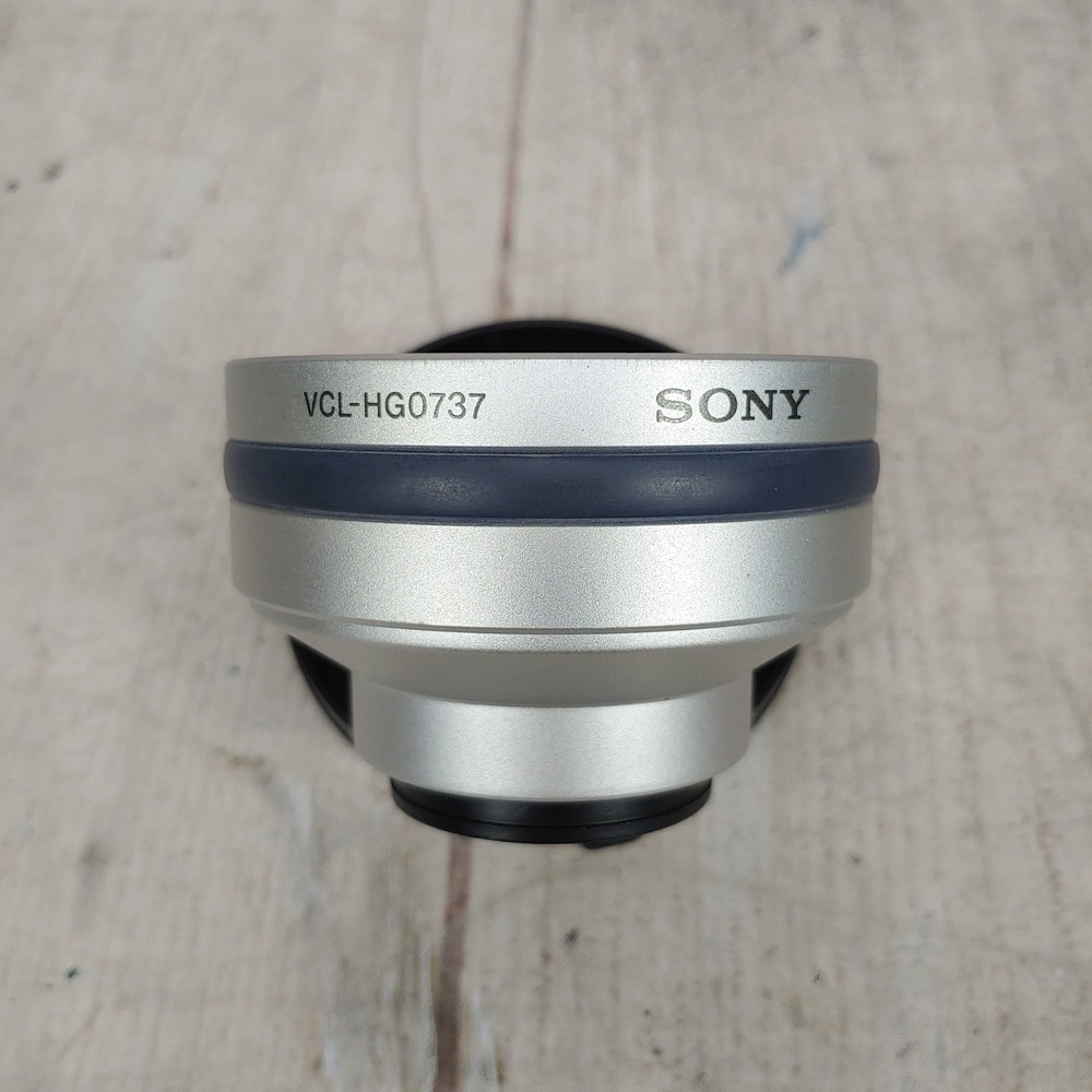 TESTED - Sony VCL-HG0737 Wide Conversion Lens x0.7 - 37mm - Silver - Japan Made
